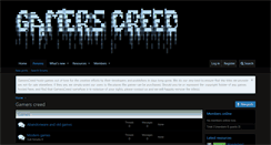 Desktop Screenshot of gamerscreed.com